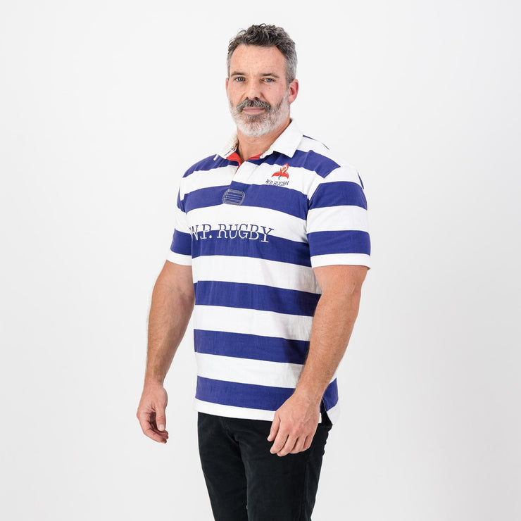 Provincial WP Stripe SS Rugby Jersey-White