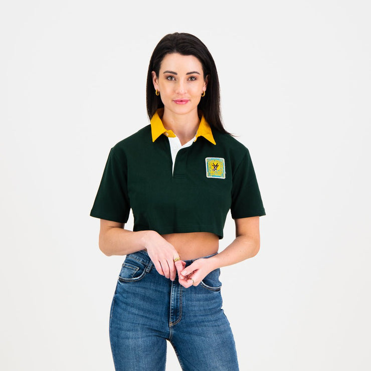 SA Supporters Old WC LS Rugby Jersey-OS Green