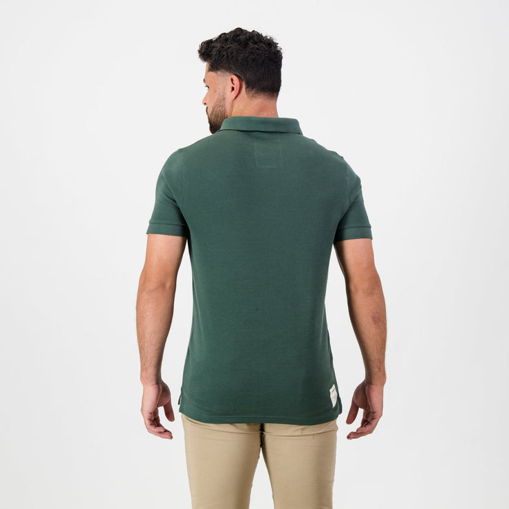 Springboks Nat Badge SS Polo-OS Green